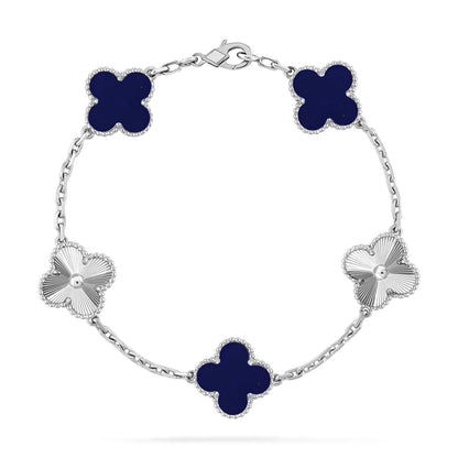 [Aetheris]LUCKY CLOVER 5-MOTIF-ARMBAND – LAPIS-LAZULI-KOLLEKTION