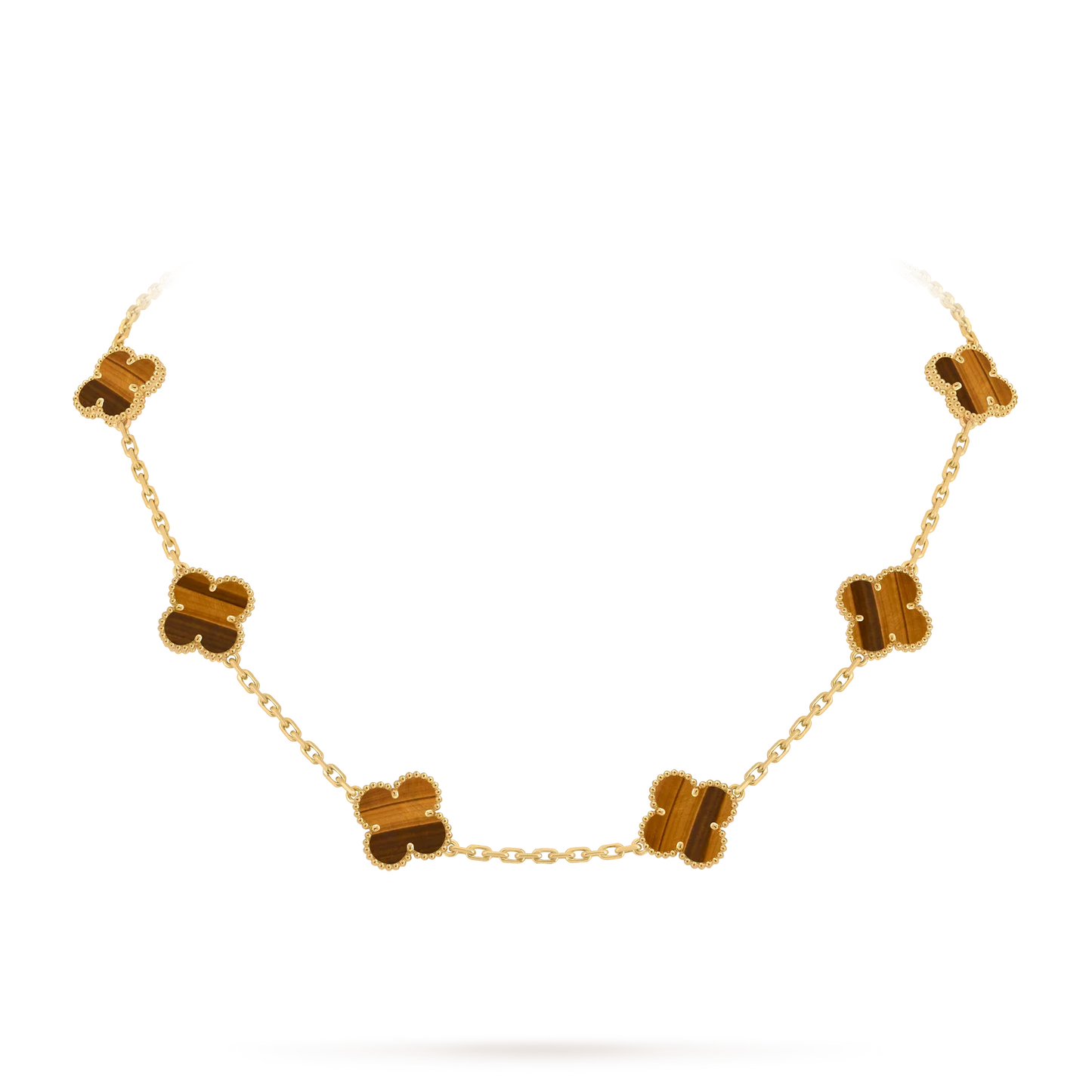 [Aetheris]KLASSISCHE GLÜCKS-KLEE-HALSKETTE MIT 10 MOTIVEN AUS DER GOLD-KOLLEKTION