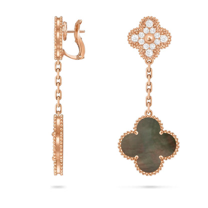 [Aetheris]KLEE DOPPEL-MOTIV STATEMENT OHRSTECKER - DOUBLE-CHARM KOLLEKTION