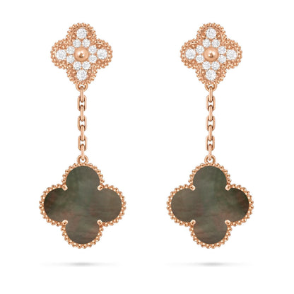 [Aetheris]KLEE DOPPEL-MOTIV STATEMENT OHRSTECKER - DOUBLE-CHARM KOLLEKTION