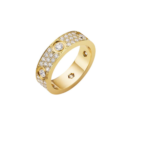 [Aetheris]LOVE 5.5MM FULL-PAVÉ 6-DIAMOND RING