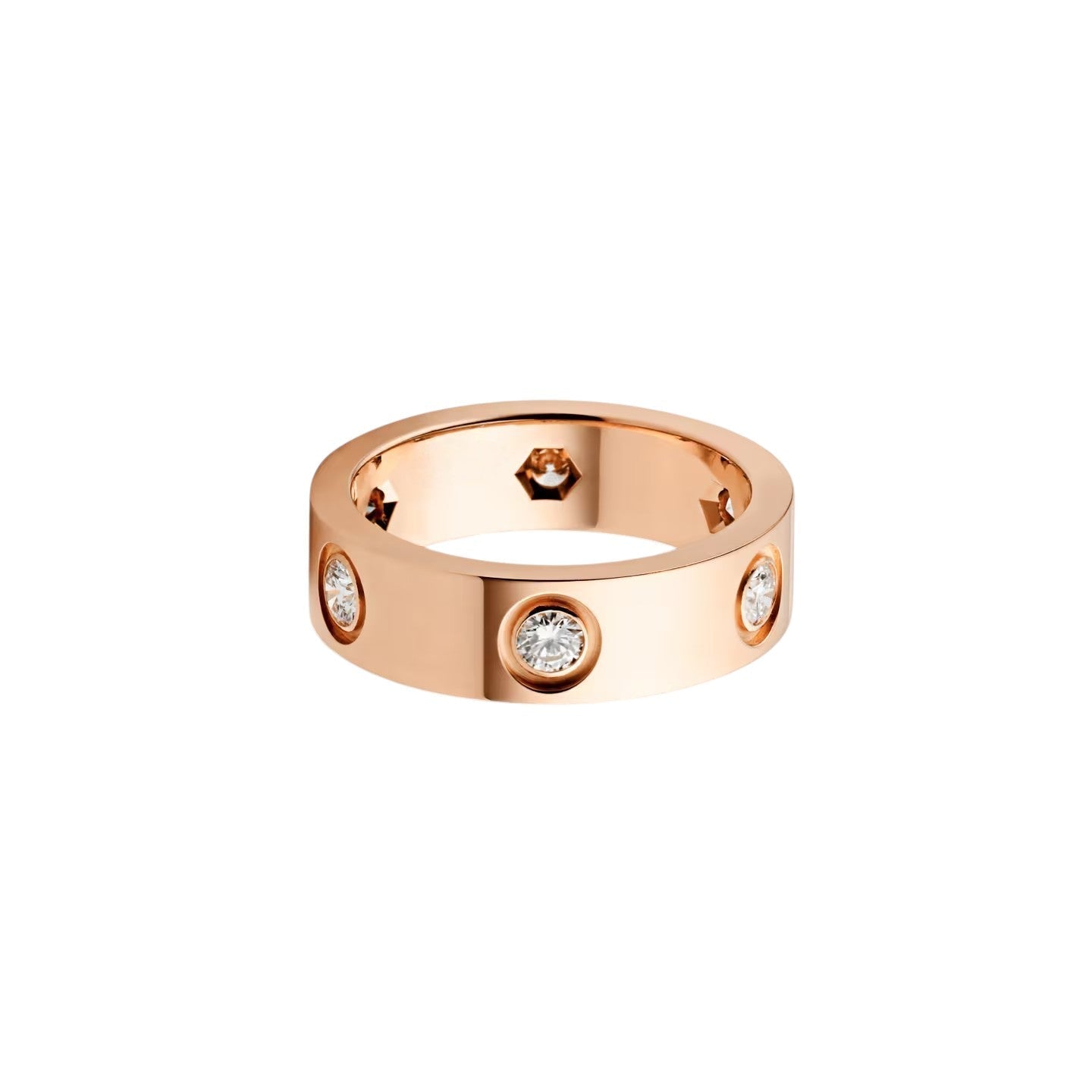 [Aetheris]LOVE 5.5MM 6 DIAMANTEN RING