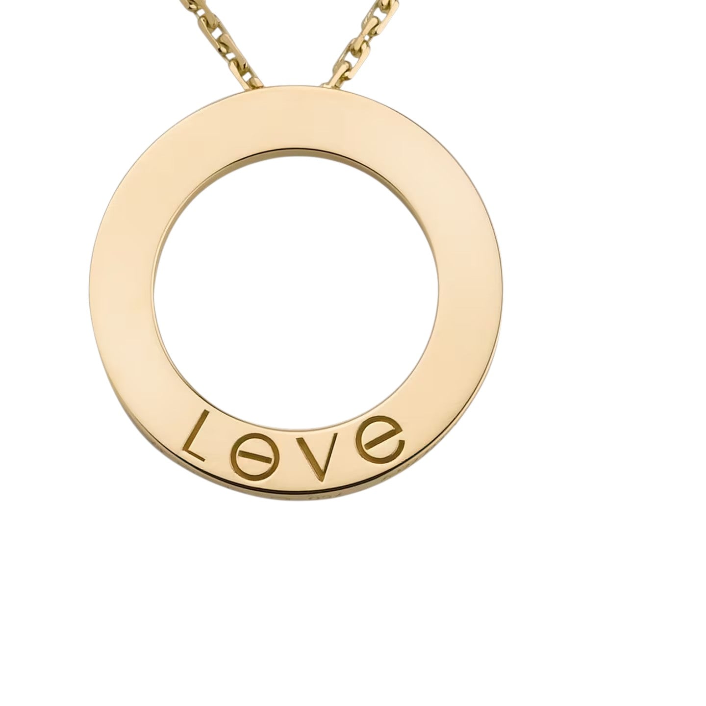 [Aetheris]LOVE LARGE CIRCULAR PENDANT NECKLACE