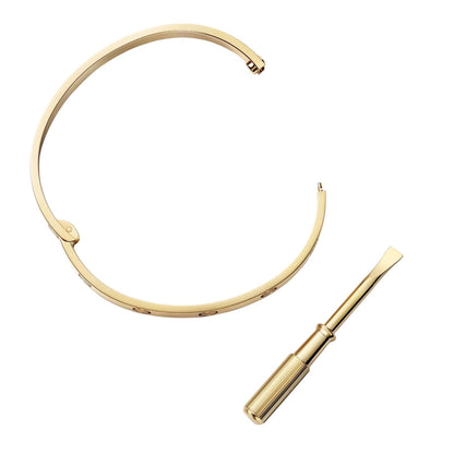 [Aetheris]CLASSIC 6.1MM LOVE SINGLE-SCREW CLOSURE BANGLE