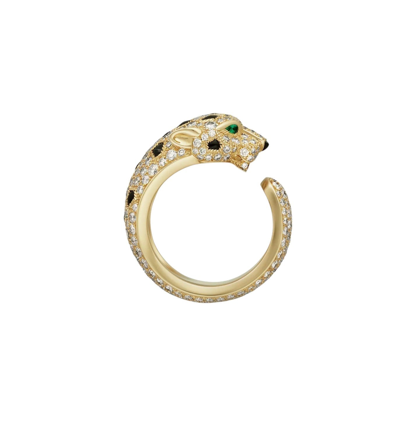 [Aetheris]PANTHÈRE DE DIAMOND HALF-PAVÉ MEDIUM RING