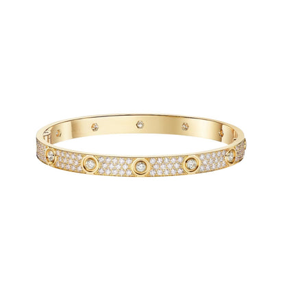 [Aetheris]CLASSIC 6.1MM LOVE BANGLE - 10-DIAMOND FULL PAVÉ
