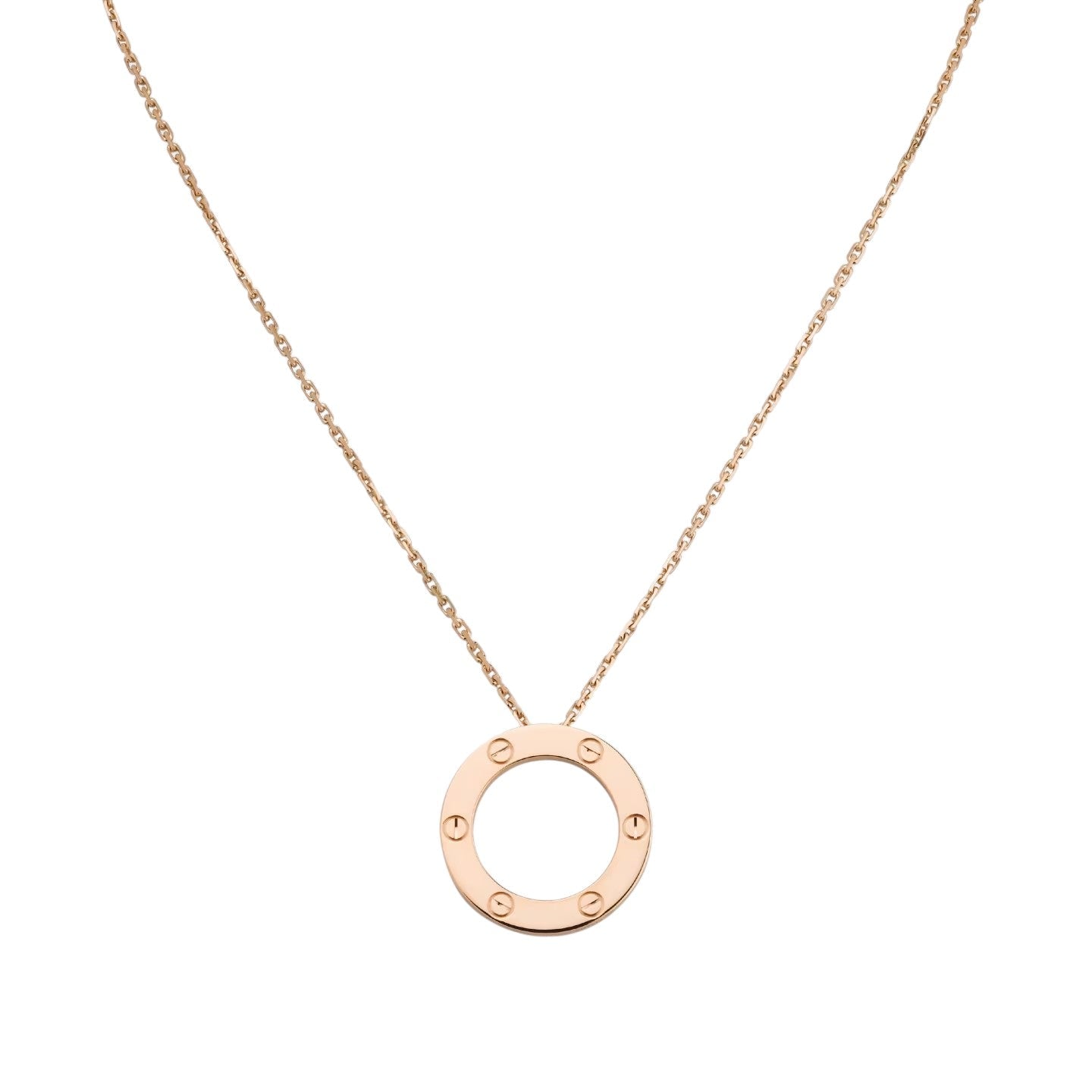 [Aetheris]LOVE LARGE CIRCULAR PENDANT NECKLACE