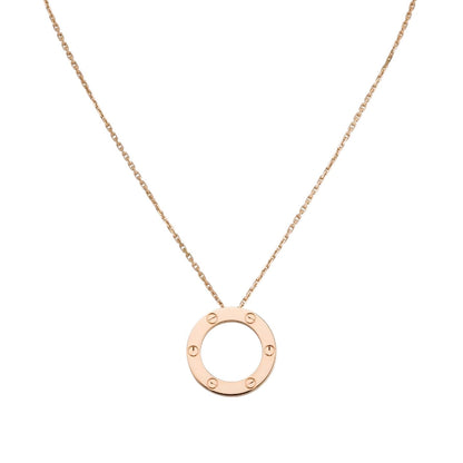 [Aetheris]LOVE LARGE CIRCULAR PENDANT NECKLACE