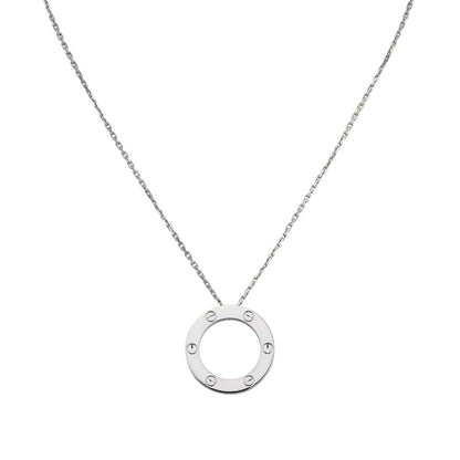 [Aetheris]LOVE LARGE CIRCULAR PENDANT NECKLACE