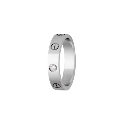 [Aetheris]LOVE 4MM 1 DIAMANTENRING