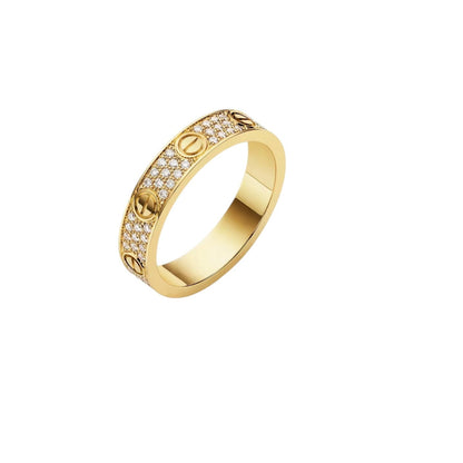 [Aetheris]LOVE 4MM PAVÉ DIAMOND RING