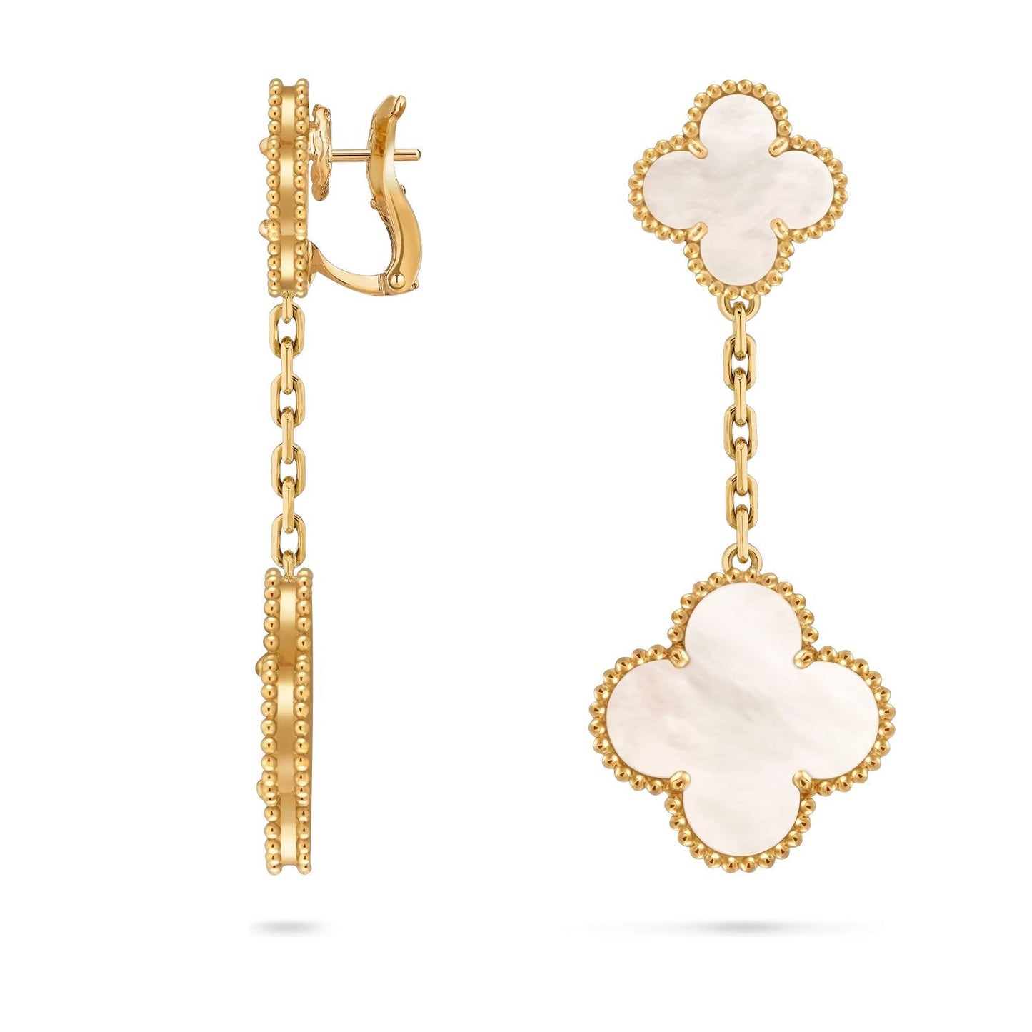 [Aetheris]KLEE DOPPEL-MOTIV STATEMENT OHRSTECKER - DOUBLE-CHARM KOLLEKTION