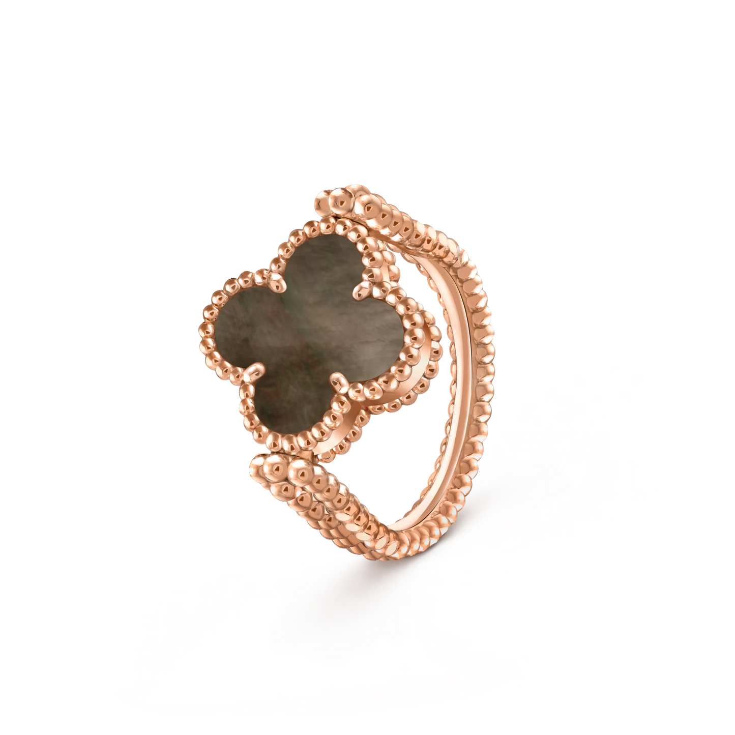 [Aetheris]LUCKY CLOVER ROSE GOLD WENDEBARER RING