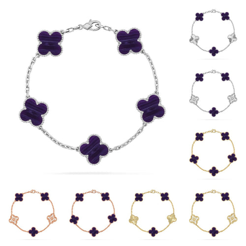 [Aetheris]GLÜCKKLEE-ARMBAND MIT 5 MOTIVEN - CHAROIT-KOLLEKTION