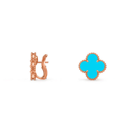 [Aetheris]15MM KLEEBENBLUMEN-OHRSTECKER ROSÉGOLD KOLLEKTION