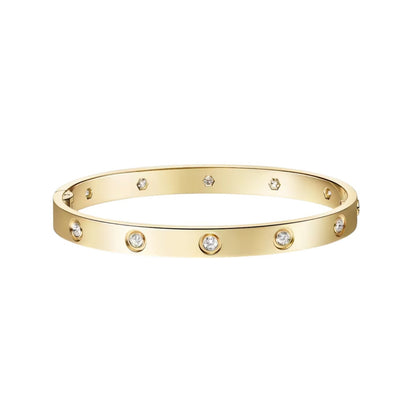 [Aetheris]KLASSISCHER 6.1MM LOVE EINZELSCHRAUBENVERSCHLUSS-ARMBAND - 10-DIAMANT