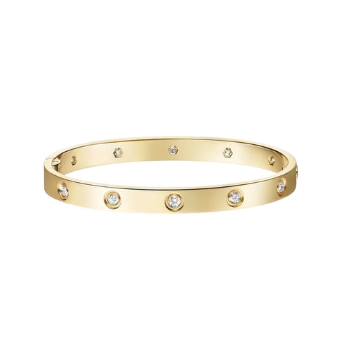 [Aetheris]KLASSISCHER 6.1MM LOVE EINZELSCHRAUBENVERSCHLUSS-ARMBAND - 10-DIAMANT