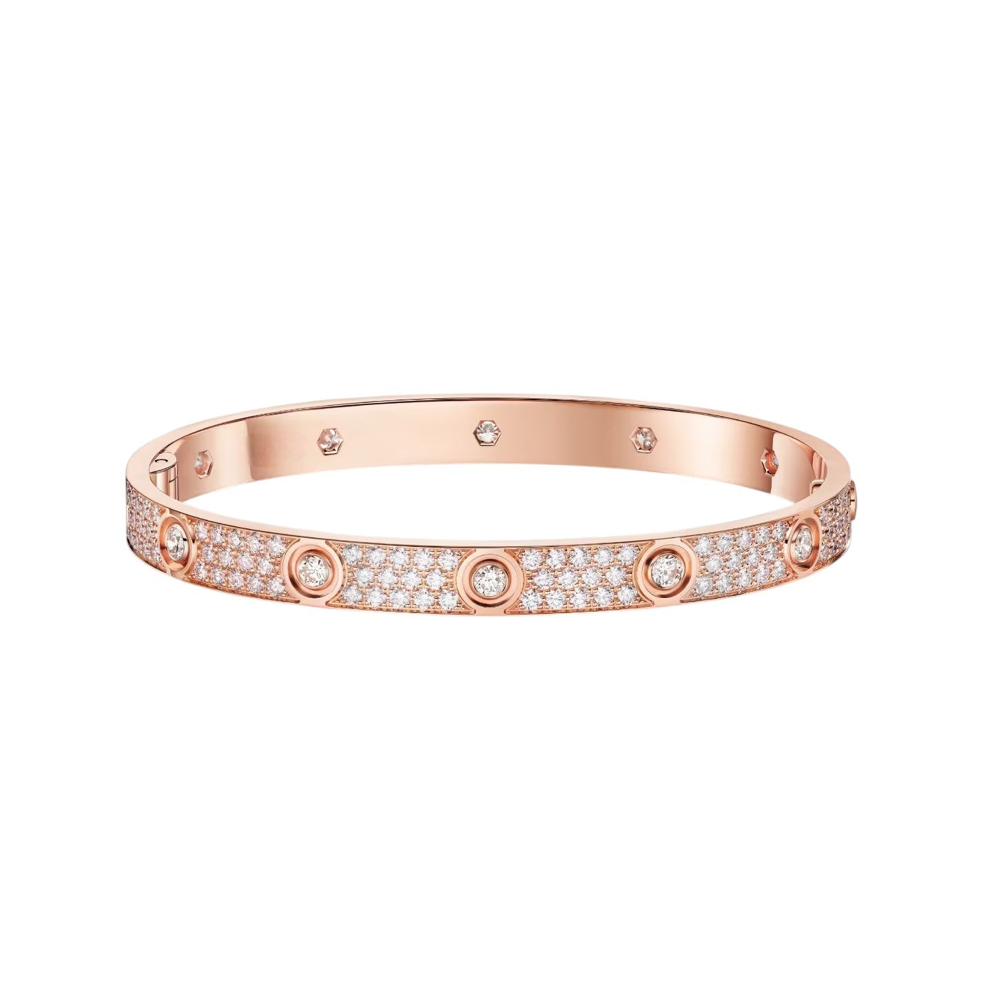 [Aetheris]CLASSIC 6.1MM LOVE BANGLE - 10-DIAMOND FULL PAVÉ