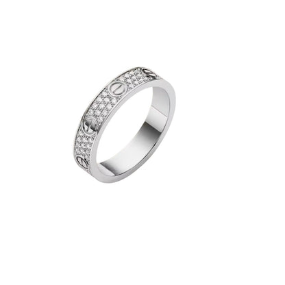 [Aetheris]LOVE 4MM PAVÉ DIAMOND RING