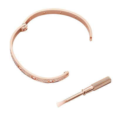 [Aetheris]CLASSIC 6.1MM LOVE BANGLE - 10-DIAMOND FULL PAVÉ