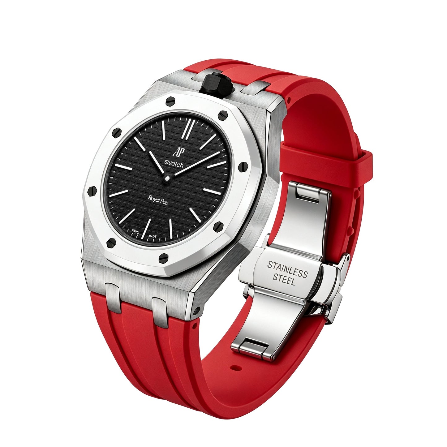 [Aetheris]Royal Oak Pop Exclusive Stahlgehäuse und Silikonarmband mit Wiege