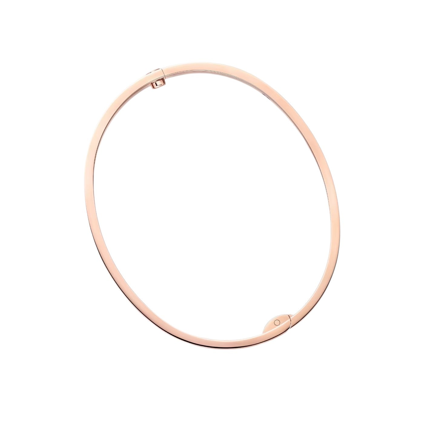 [Aetheris]CLASSIC 6.1MM LOVE SINGLE-SCREW CLOSURE BANGLE - 4-DIAMOND