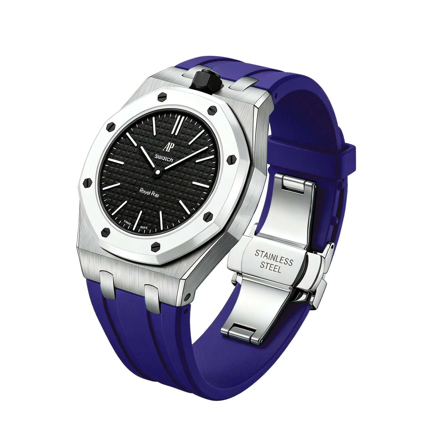 [Aetheris]Royal Oak Pop Exclusive Stahlgehäuse und Silikonarmband mit Wiege