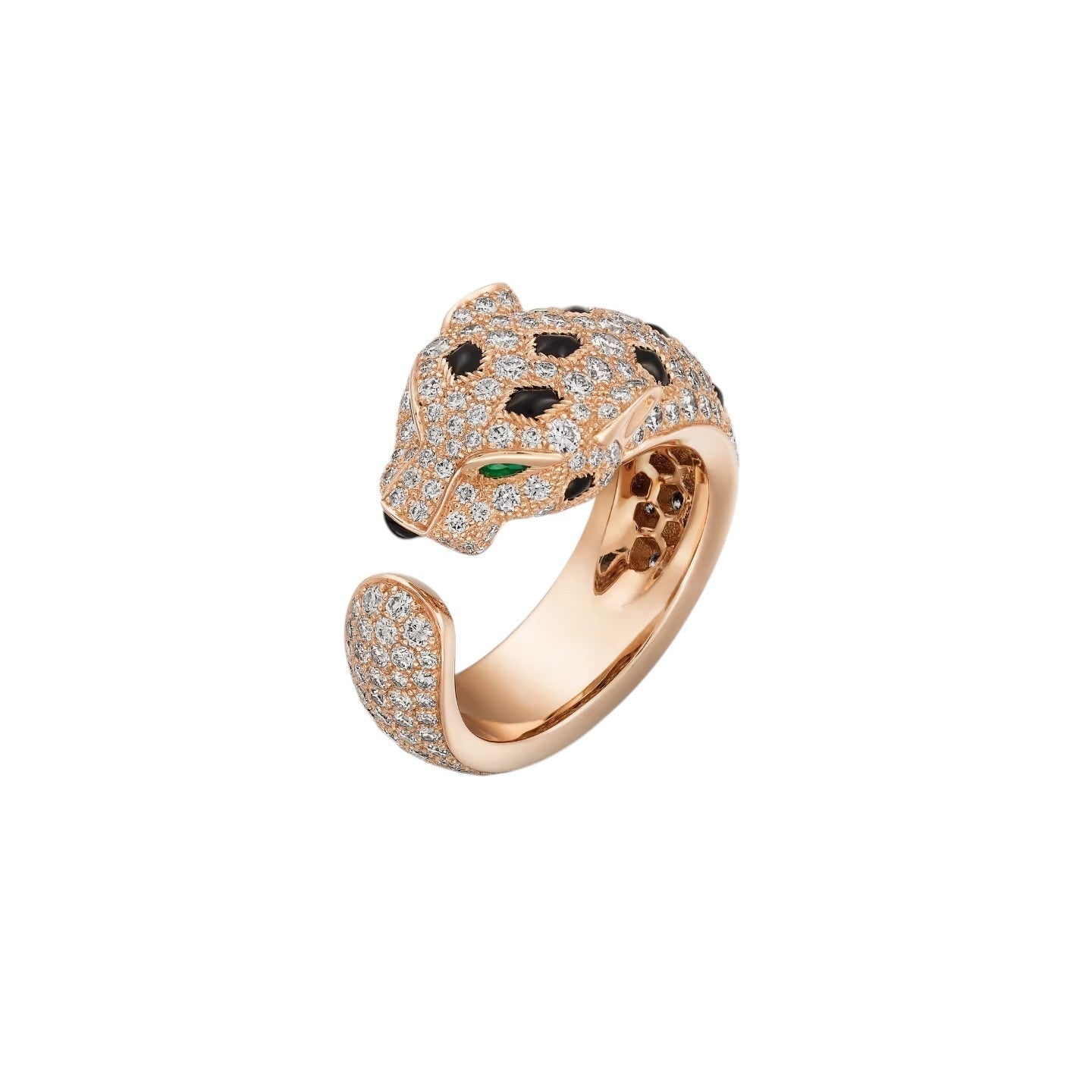 [Aetheris]PANTHÈRE DE DIAMOND HALF-PAVÉ MEDIUM RING