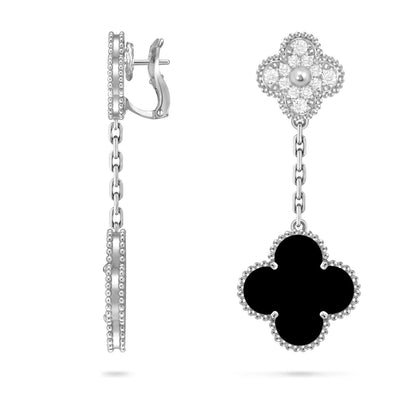 [Aetheris]KLEE DOPPEL-MOTIV STATEMENT OHRSTECKER - DOUBLE-CHARM KOLLEKTION