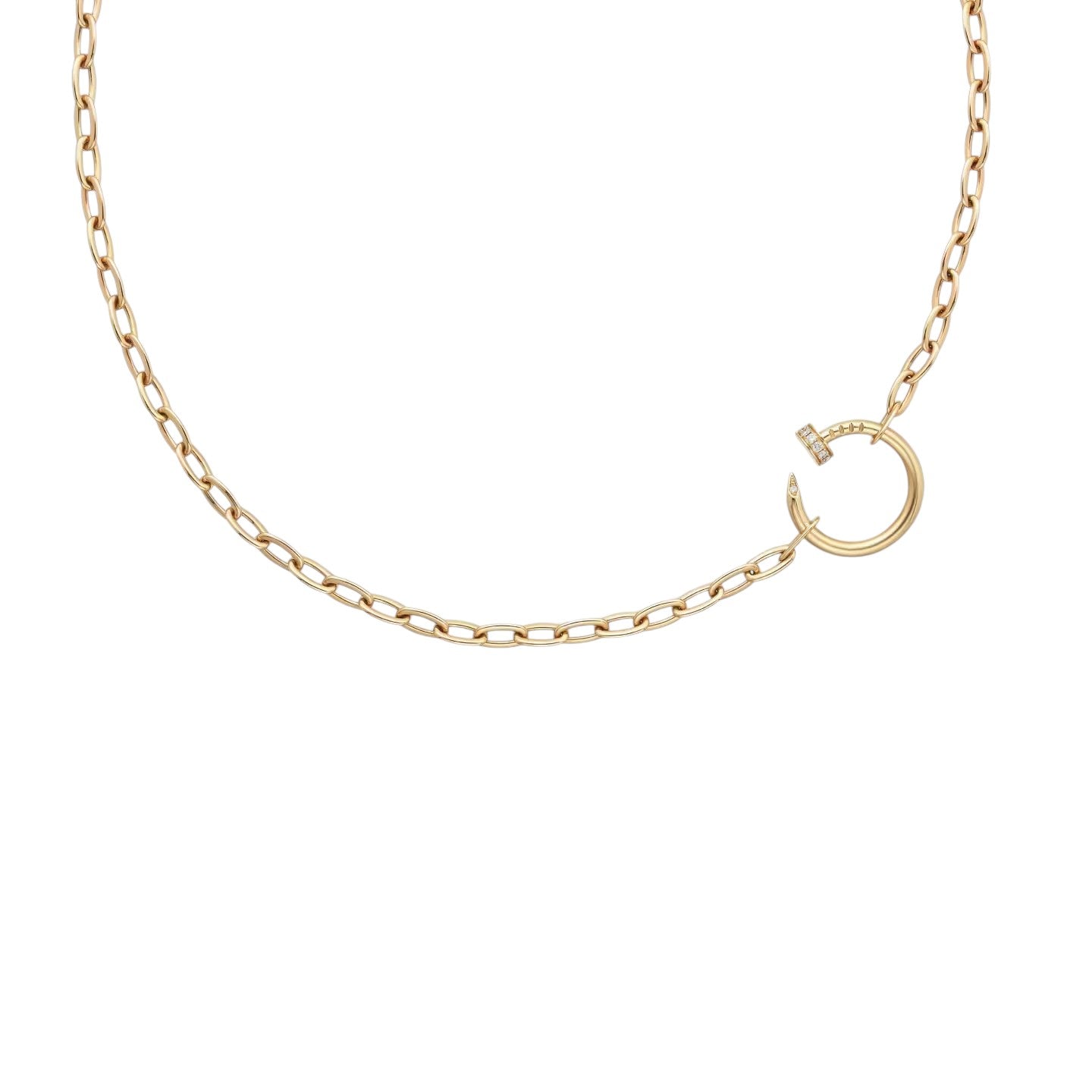[Aetheris]CLOU DIAMOND NAIL PENDANT NECKLACE