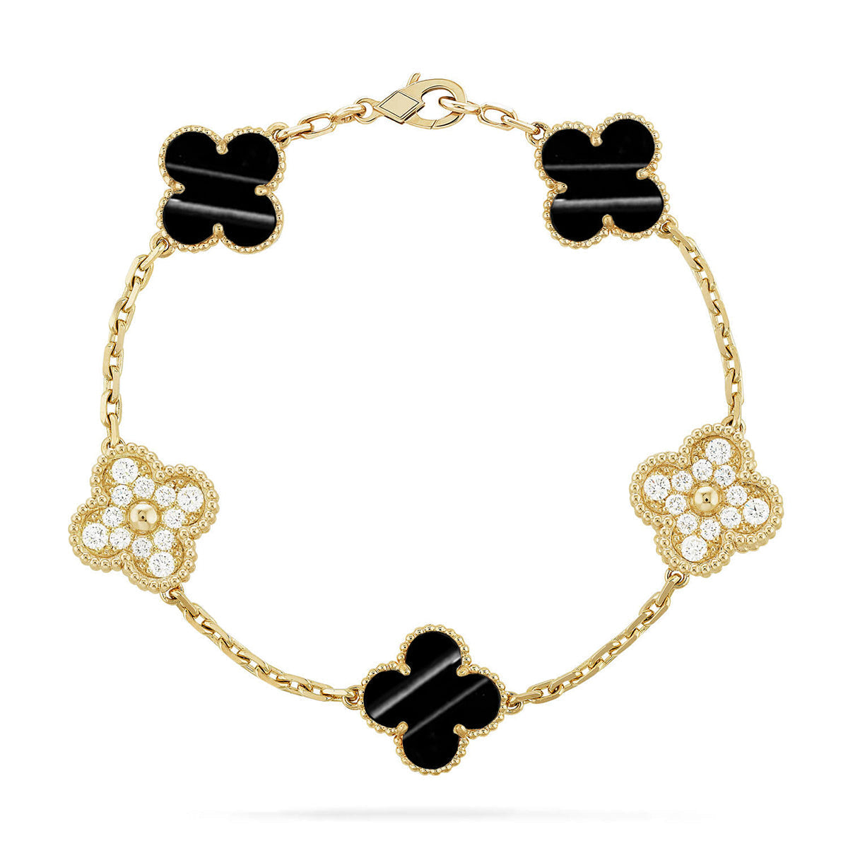 [Aetheris]LUCKY CLOVER 5-MOTIV-ARMBAND - PULSE STONE KOLLEKTION