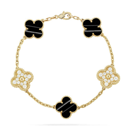 [Aetheris]LUCKY CLOVER 5-MOTIV-ARMBAND - PULSE STONE KOLLEKTION