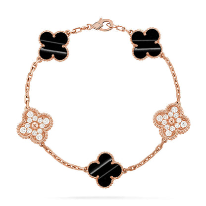 [Aetheris]LUCKY CLOVER 5-MOTIV-ARMBAND - PULSE STONE KOLLEKTION
