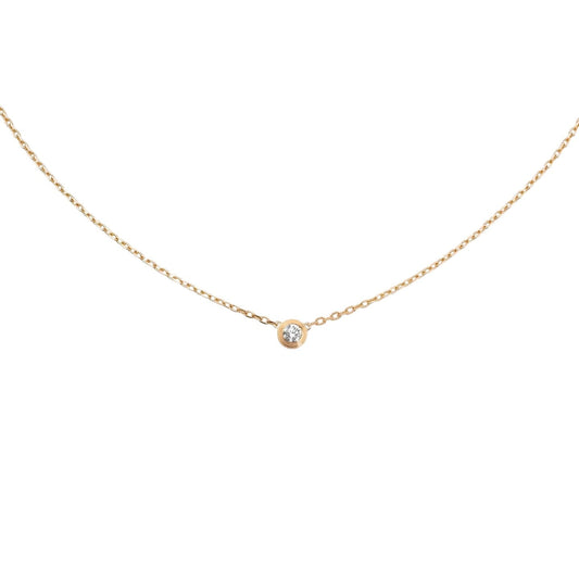 [Aetheris]LOVE SCREW PENDANT SINGLE DIAMOND NECKLACE