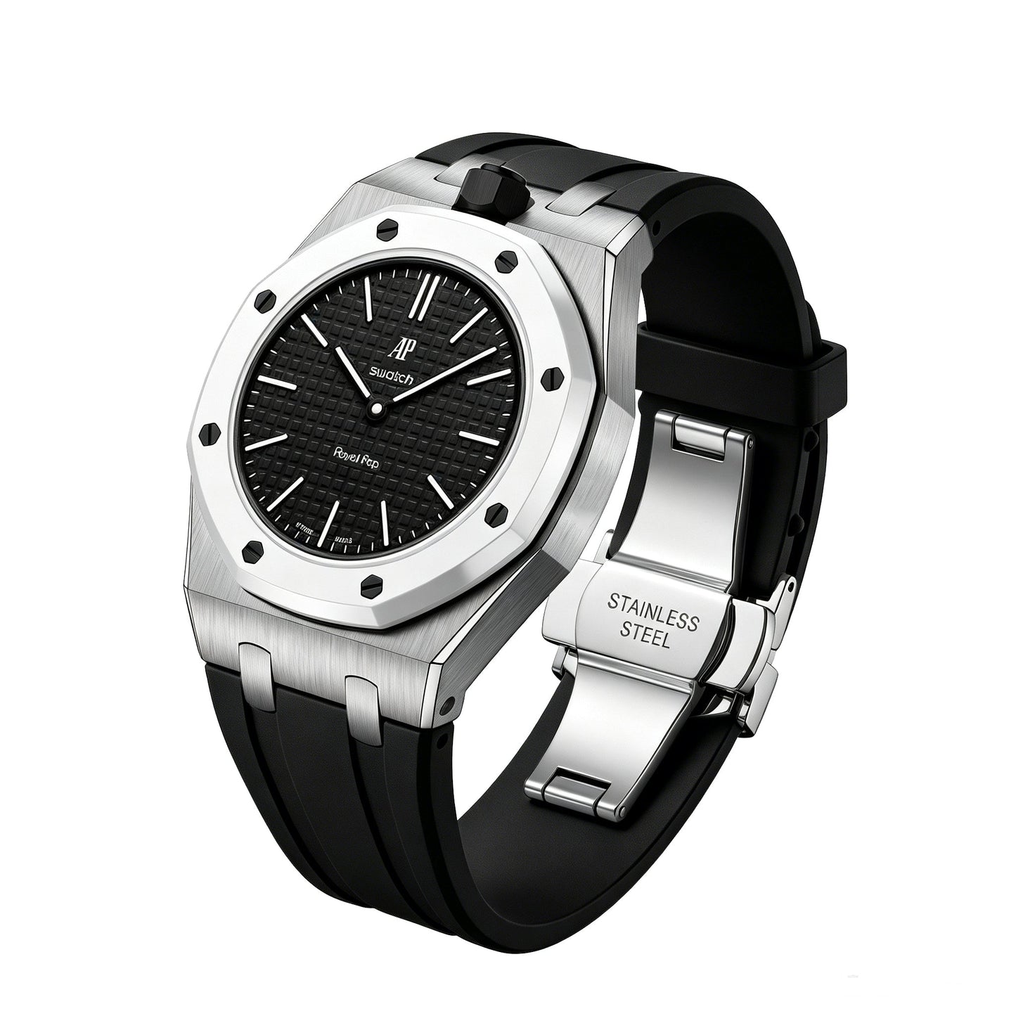 [Aetheris]Royal Oak Pop Exclusive Stahlgehäuse und Silikonarmband mit Wiege