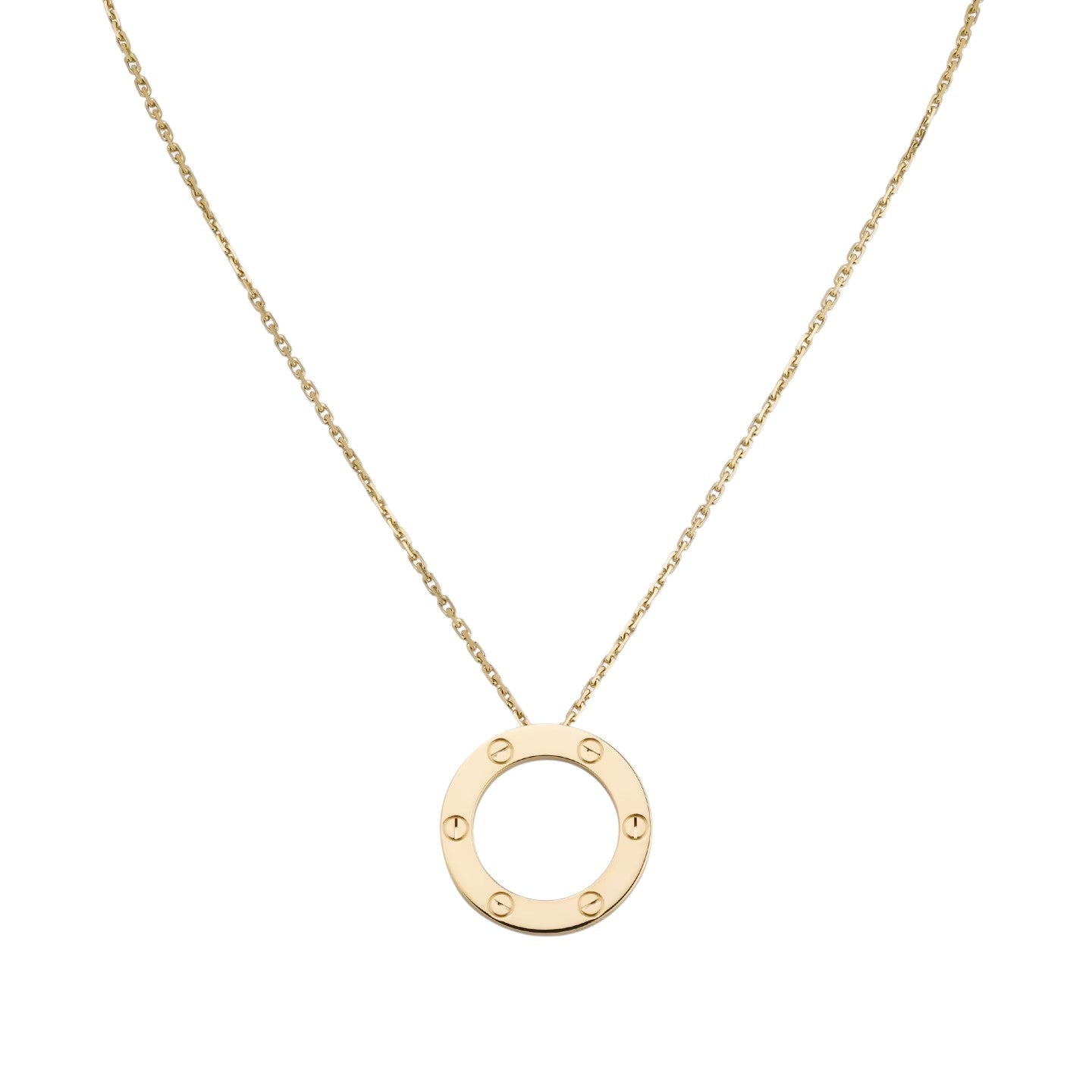 [Aetheris]LOVE LARGE CIRCULAR PENDANT NECKLACE