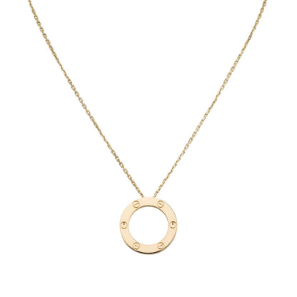 [Aetheris]LOVE LARGE CIRCULAR PENDANT NECKLACE