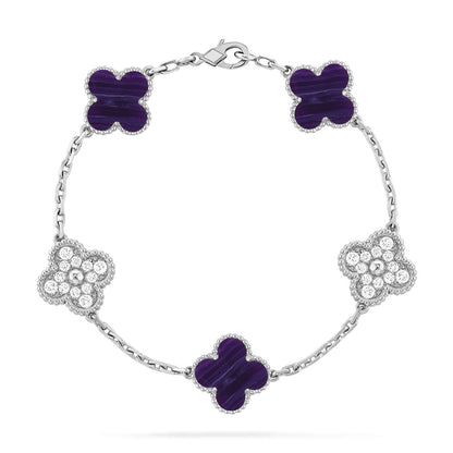 [Aetheris]GLÜCKKLEE-ARMBAND MIT 5 MOTIVEN - CHAROIT-KOLLEKTION