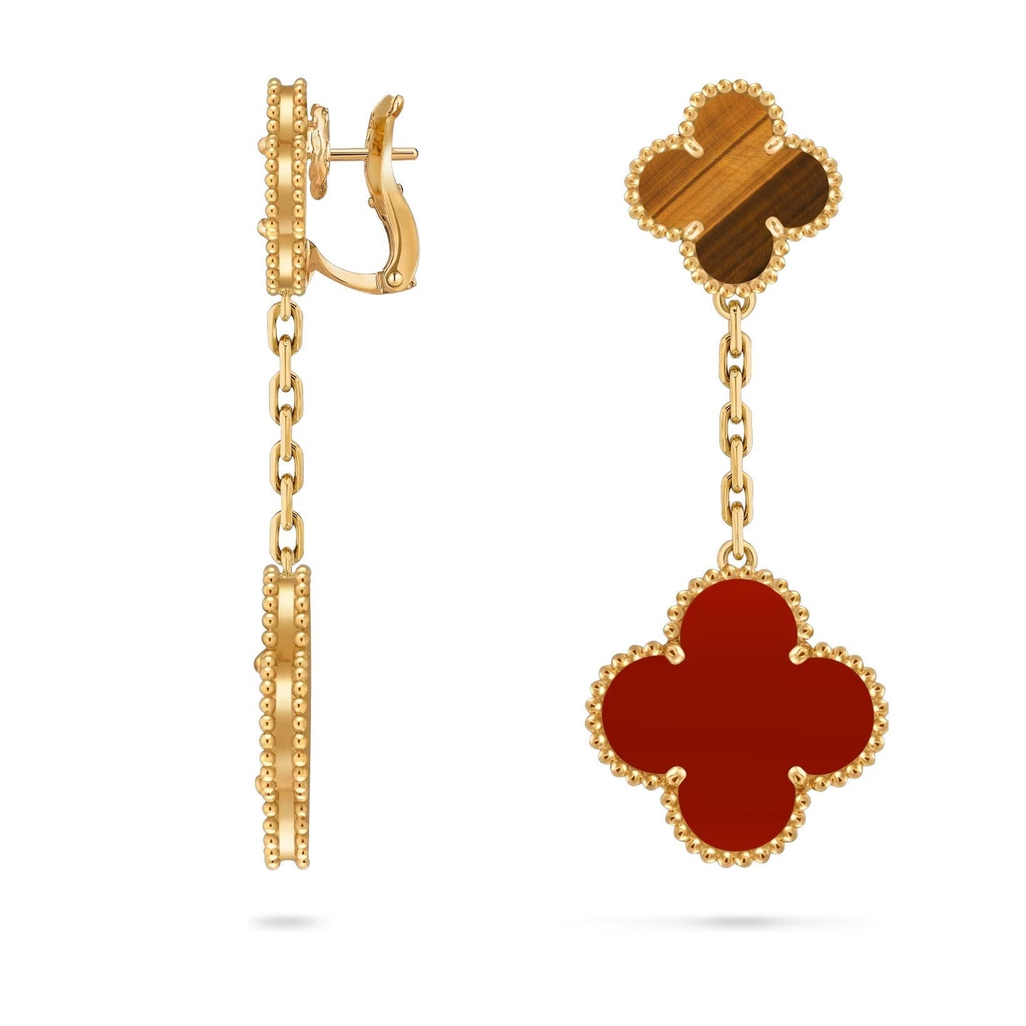 [Aetheris]KLEE DOPPEL-MOTIV STATEMENT OHRSTECKER - DOUBLE-CHARM KOLLEKTION