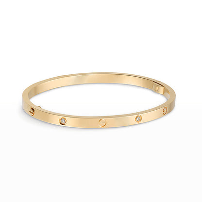 [Aetheris]LOVE 3.65MM SCHMALER ARMBAND - 6-DIAMANT