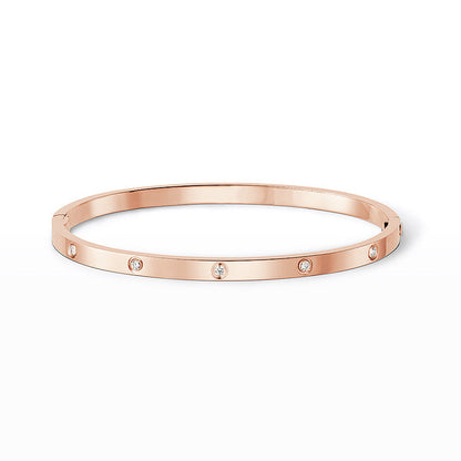 [Aetheris]LOVE 3,65 MM SCHMALE ARMBANDSPANGE – 10 DIAMANTEN