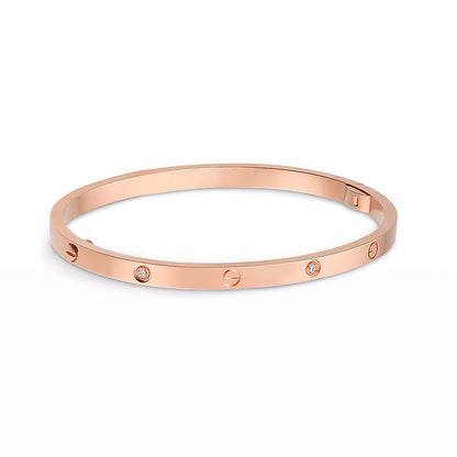 [Aetheris]LOVE 3.65MM SCHMALER ARMBAND - 6-DIAMANT