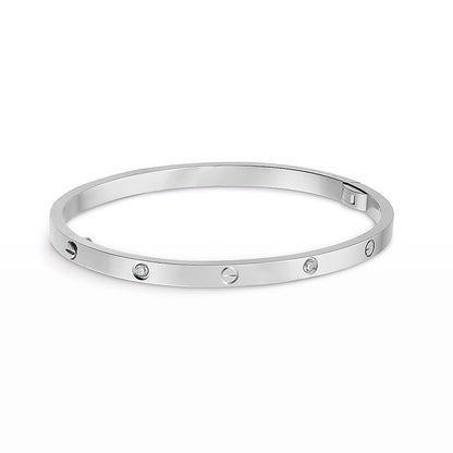 [Aetheris]LOVE 3.65MM SCHMALER ARMBAND - 6-DIAMANT
