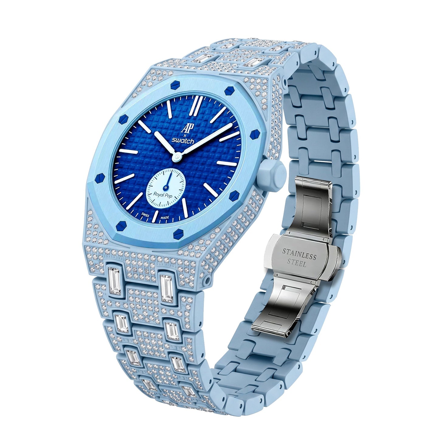 [Aetheris]Royal Oak Pop Exclusive Bioceramic Case & Bioceramic Strap Full Diamond