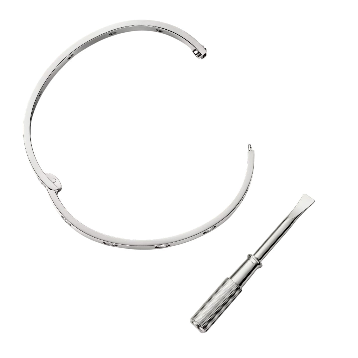 [Aetheris]KLASSISCHER 6.1MM LOVE EINZELSCHRAUBENVERSCHLUSS-ARMBAND - 10-DIAMANT