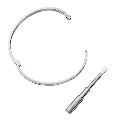 [Aetheris]KLASSISCHER 6.1MM LOVE EINZELSCHRAUBENVERSCHLUSS-ARMBAND - 10-DIAMANT