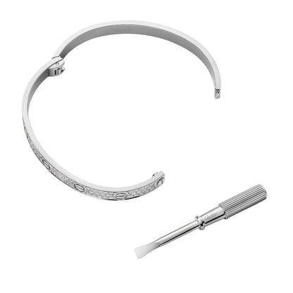 [Aetheris]CLASSIC 6.1MM LOVE BANGLE - FULL PAVÉ