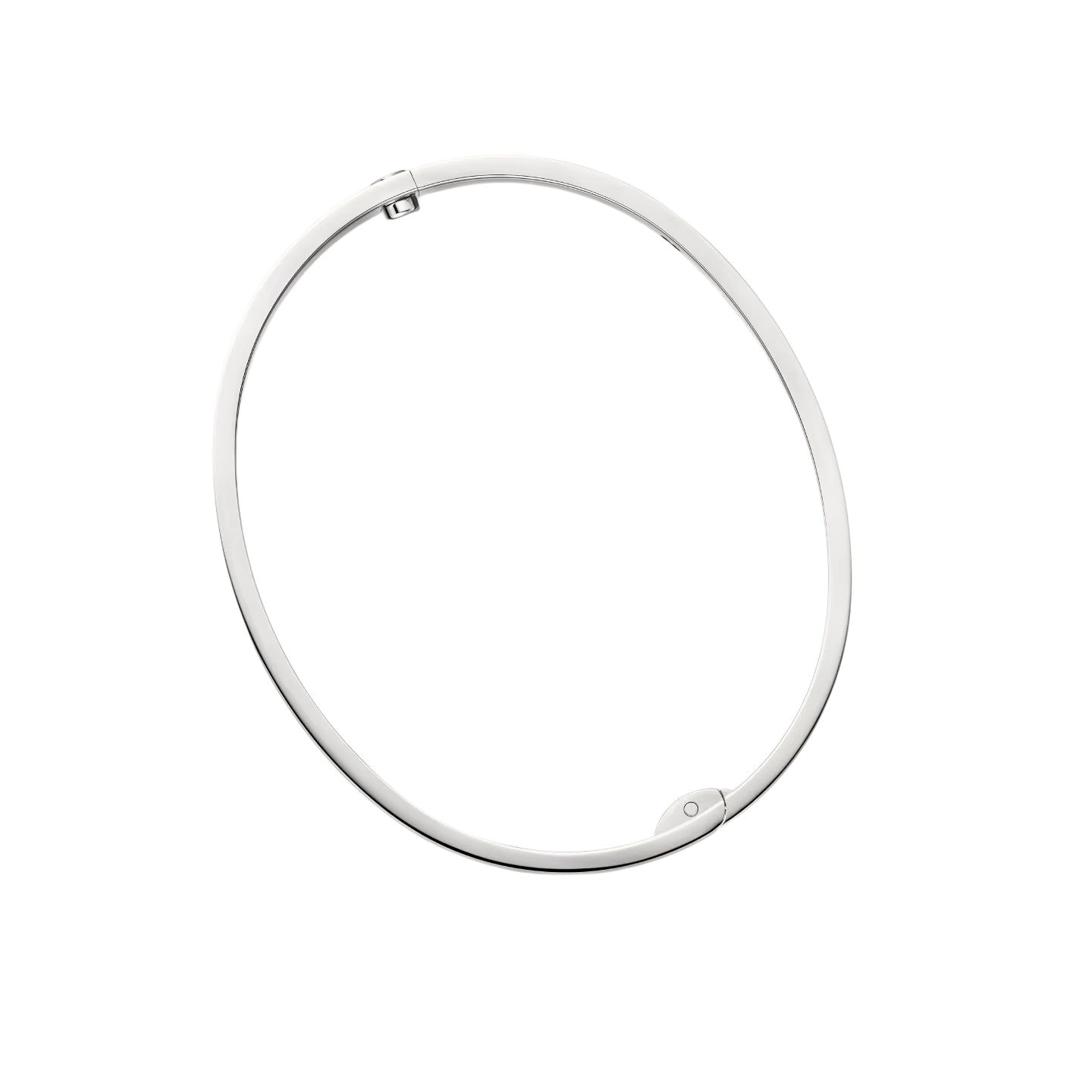 [Aetheris]CLASSIC 6.1MM LOVE SINGLE-SCREW CLOSURE BANGLE - 4-DIAMOND