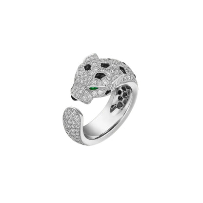 [Aetheris]PANTHÈRE DE DIAMOND HALF-PAVÉ MEDIUM RING