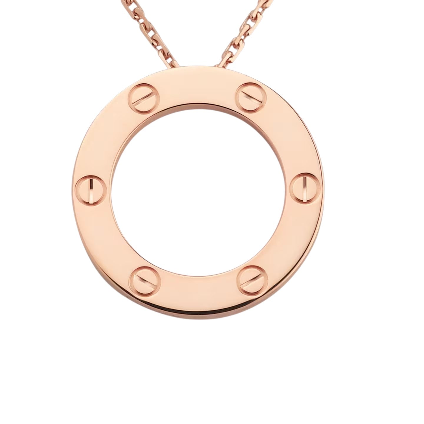 [Aetheris]LOVE LARGE CIRCULAR PENDANT NECKLACE
